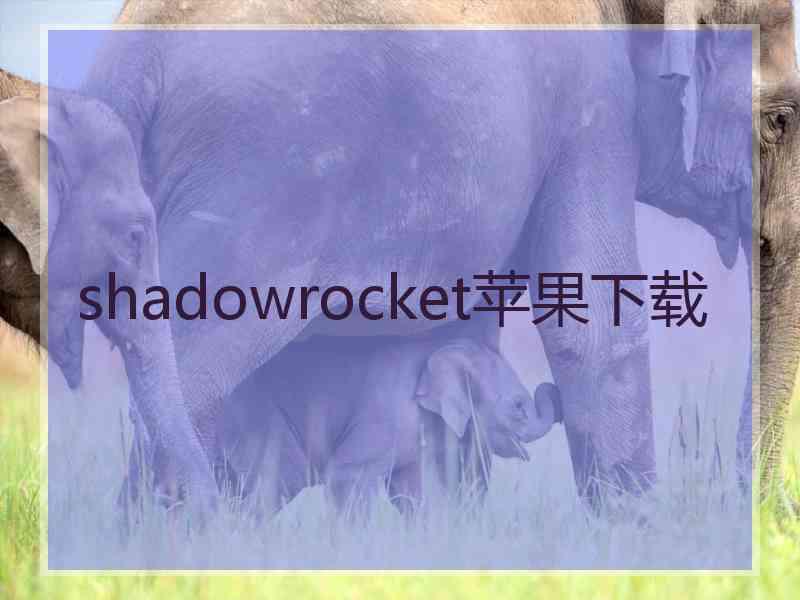 shadowrocket苹果下载